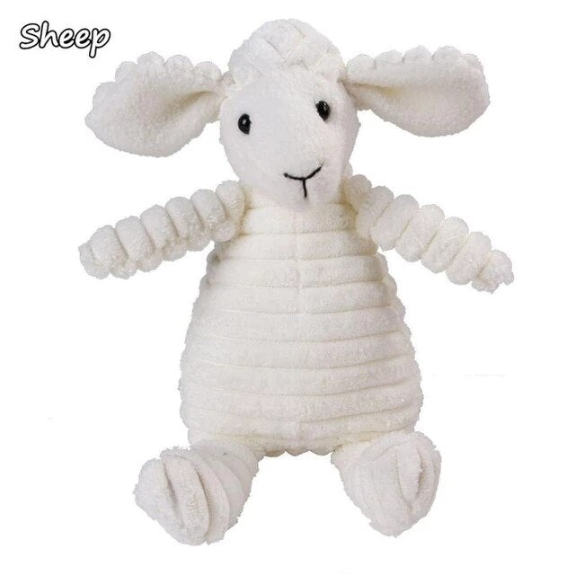 Cute Animals Plush Chew Squeak Toys