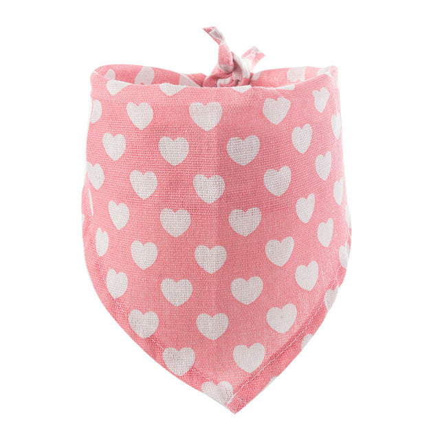 Pink Heart Bandana